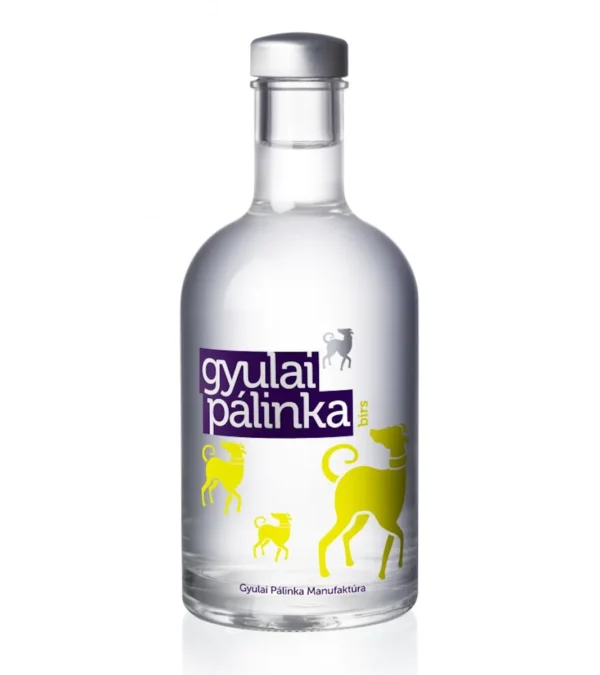 Gyulai birspálinka. Gyulai dulovica. 42% alkohol.